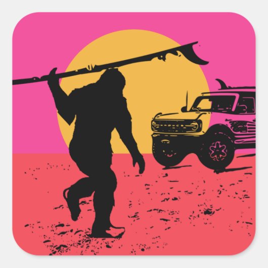 Sticker Carré Tenez vos chevaux en sas (Devant)