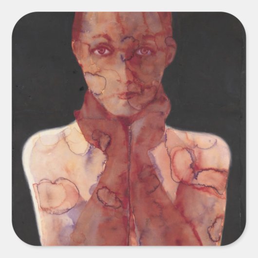 Sticker Carré Tenir à 2 (Devant)