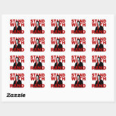Sticker Carré Tenir Avec Du Rand (Feuille)