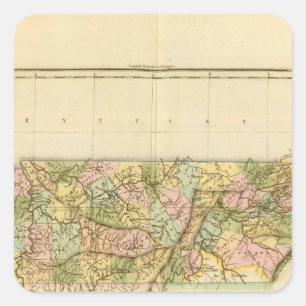 Sticker Carré Tennessee US