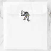 Sticker Carré Tennis Astronaute (Sac)
