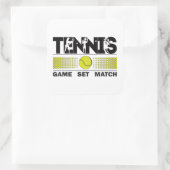 Sticker Carré Tennis - Match Jeu (Sac)