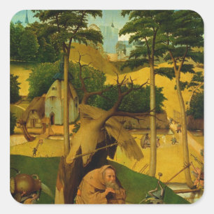 Sticker Carré Tentation de St. Anthony, 1490