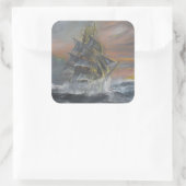 Sticker Carré Terra Nova se dirige vers une féroce aurore du ven (Sac)