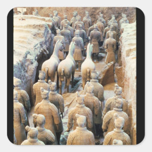 Sticker Carré Terracotta Army, dynastie Qin, 210 av. J.-C.