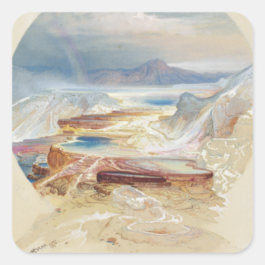 Sticker Carré Terrasse Minerva, Moran, 1872 (Devant)