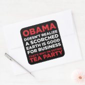 Sticker Carré Terre balisée (Enveloppe)