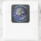 Sticker Carré Terre mère moderne (Sac)