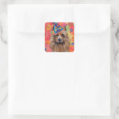 Sticker Carré Terrier australien (Sac)
