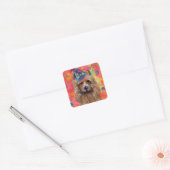 Sticker Carré Terrier australien (Enveloppe)