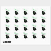 Sticker Carré Terrier écossais de la Saint-Patrick (Feuille)