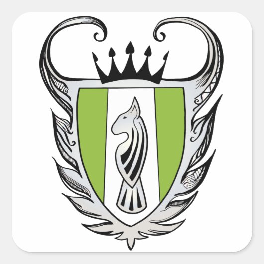 Sticker Carré Terrier royal (Devant)