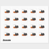 Sticker Carré Terriers Écossais Halloween (Feuille)