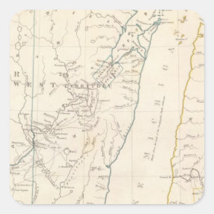 Sticker Carré Territoires du Nord-Ouest et du Michigan