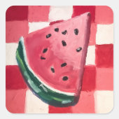 Sticker Carré T'es Un sur un Melon (Devant)
