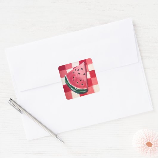 Sticker Carré T'es Un sur un Melon (Enveloppe)