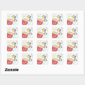 Sticker Carré test chance traiter classe professeur réponse pop (Feuille)