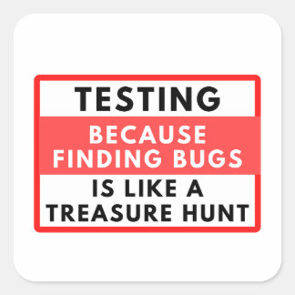 Sticker Carré Test de la chasse