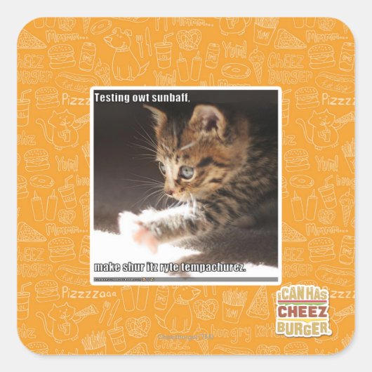 Sticker Carré Test de owt sunbaff (Devant)