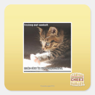 Sticker Carré Test de owt sunbaff