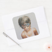 Sticker Carré Test des yeux à Vivekananda (Enveloppe)