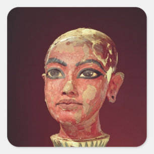 Sticker Carré Tête de l'émergence de roi d'enfant