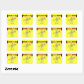 STICKER CARRÉ TÊTE D'ENFANT (Feuille)