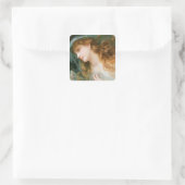 Sticker Carré Tête d'une nymphe (Sac)