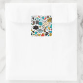 Sticker Carré Tête folle (Sac)