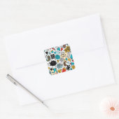 Sticker Carré Tête folle (Enveloppe)