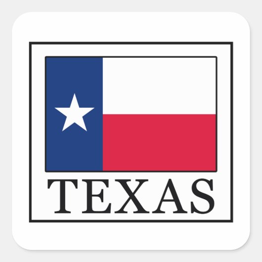 Sticker Carré Texas (Devant)