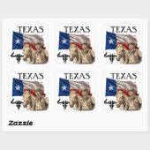 STICKER CARRÉ TEXAS (Feuille)