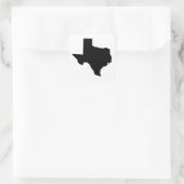 Sticker Carré Texas à Black and White (Sac)