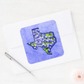 STICKER CARRÉ TEXAS BLUEBONNETS (Enveloppe)