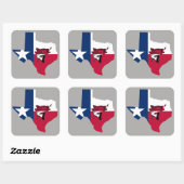 Sticker Carré Texas Fishing (Feuille)