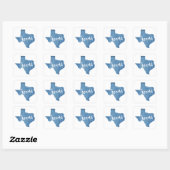 Sticker Carré Texas Home Wood Grain (Feuille)