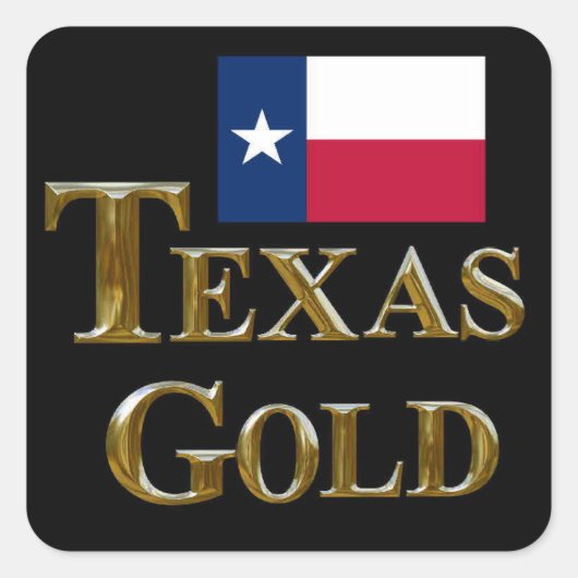 STICKER CARRÉ TEXAS OR (Devant)