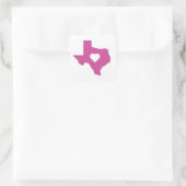 Sticker Carré Texas rose (Sac)
