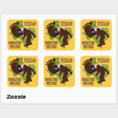 Sticker Carré Texas Squatch Watch (Feuille)