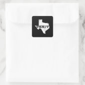 Sticker Carré Texit - Nation du Texas - Texans pour la sécession (Sac)