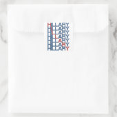 Sticker Carré texte hillary clintonPierres (Sac)