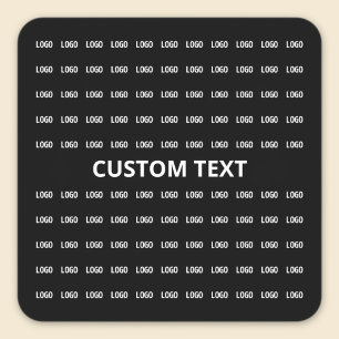 Sticker Carré Texte modifiable & motif d'image ou de logo téléch