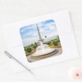 Sticker Carré Texte personnalisé Pakistan (Enveloppe)