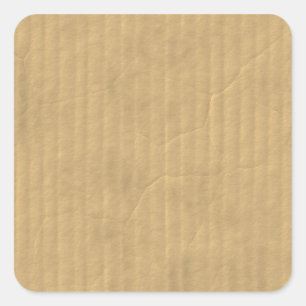 Sticker Carré Texture carton ondulé