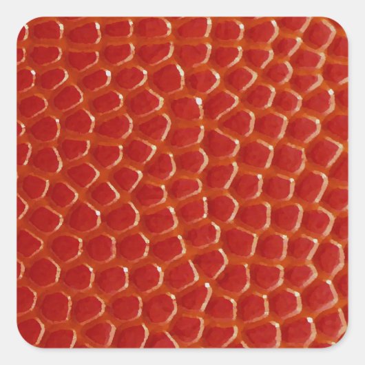 Sticker Carré Texture de gros plan du basket-ball (Devant)