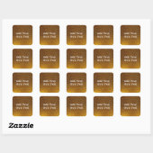 Sticker Carré Texture dorée (Feuille)