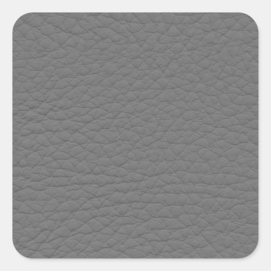 Sticker Carré Texture en cuir gris (Devant)