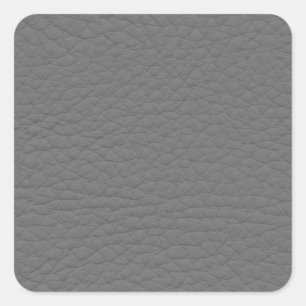 Sticker Carré Texture en cuir grise