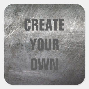 Sticker Carré Texture métallique brossée