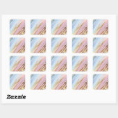 Sticker Carré Textured Pink Background (Feuille)